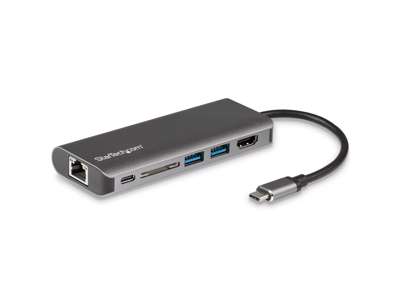 StarTech.com DKT30CSDHPD dockingstation Ledningsført USB 3.2 Gen 1 (3.1 Gen 1) Type-C Sort, Grå