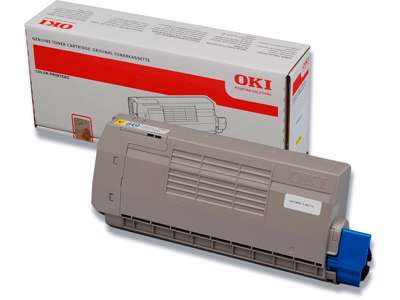 Toner, C710-C711, Yellow-gul, 11.500 sider, OKI 44318605