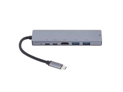 eSTUFF ES623012 dockingstation USB 3.2 Gen 1 (3.1 Gen 1) Type-C Grå