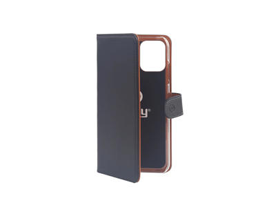 Celly Wally mobiltelefon etui 13,7 cm (5.4") Folie Sort, Brun