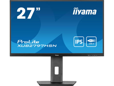 iiyama ProLite XUB2797HSN-B2 computerskærm 68,6 cm (27") 1920 x 1080 pixel Fuld HD LED Sort