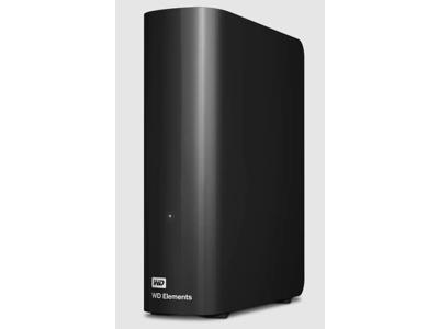 Western Digital Elements Desktop hard drive ekstern harddisk 20 TB USB Type-A 2.0/3.2 Gen 1 (3.1 Gen 1) Sort