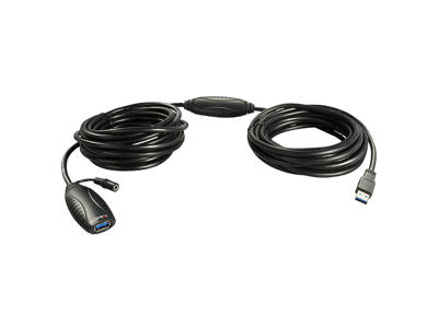 Lindy 43099 USB-kabel USB 3.2 Gen 1 (3.1 Gen 1) 15 m USB A Sort