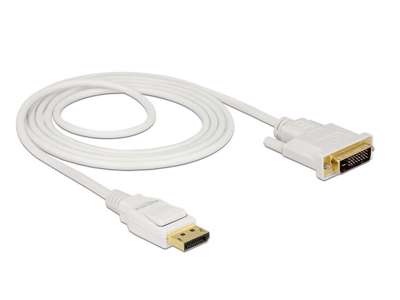 DeLOCK 83814 videokabel adapter 2 m DisplayPort DVI Hvid