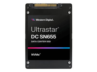 Western Digital Ultrastar DC SN655 61,4 TB U.3 PCI Express 4.0 NVMe TLC 3D NAND