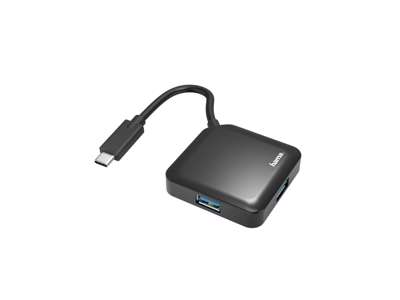 Hama 00200112 interface hub USB 3.2 Gen 1 (3.1 Gen 1) Type-C 5000 Mbit/s Sort