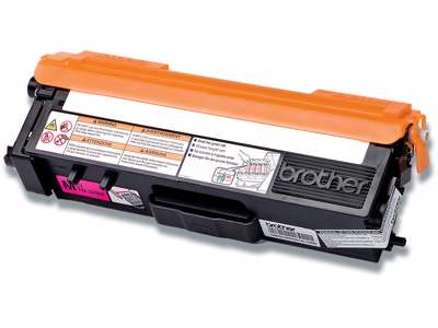 Toner, TN328M, Magenta-rød, 6.000 sider, Brother 