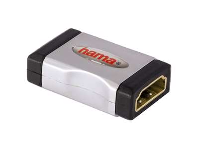 Hama HDMI F/F Sort, Sølv