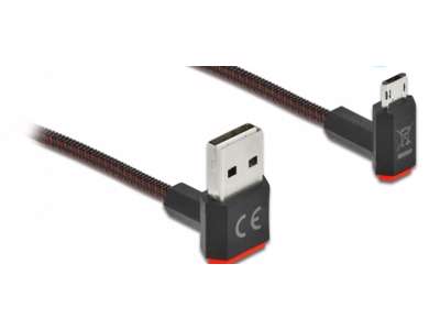 DeLOCK 85268 USB-kabel USB 2.0 2 m USB A Micro-USB B Sort