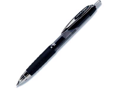 Rollerball pen, 0.7 mm, 0.4 mm, Sort, uni-ball Signo Fine UMN-207-46