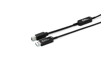 Microconnect MC-USB3.0AB30OP USB-kabel USB 3.2 Gen 2 (3.1 Gen 2) 30 m USB A USB B Sort