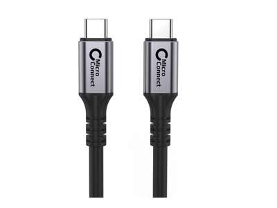 Microconnect USB3.2CC2 USB-kabel USB 3.2 Gen 2 (3.1 Gen 2) 2 m USB C Sort