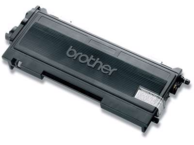 Toner, TN2000, Black-sort, 2.500 sider, Brother 