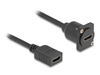 DeLOCK 87982 HDMI-kabel 0,2 m HDMI Type A (Standard) Sort