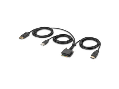 Belkin F1DN2MOD-HC-HP6 KVM-kabel Sort 1,8 m