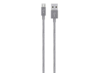 Belkin F2CU021BT04-GRY USB-kabel 1,2 m USB A Micro-USB A Grå