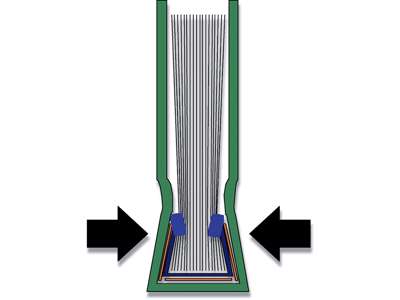 Indbindings skinneomslag, 7.0 mm, A4, Blå, Leitz ImpressBind 