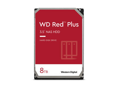 Western Digital Red Plus harddisk 8 TB 5640 rpm 256 MB 3.5" Serial ATA III