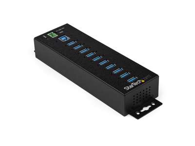 StarTech.com HB30A10AME interface hub USB 3.2 Gen 1 (3.1 Gen 1) Type-B 5000 Mbit/s Sort