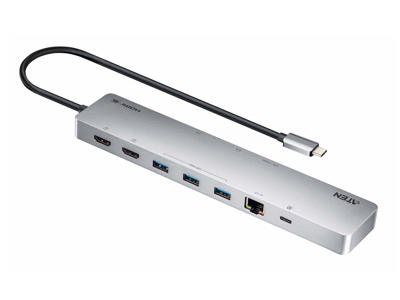 ATEN UH3240-AT interface hub USB Type-C Sølv