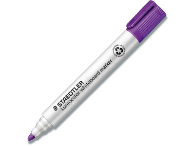 Whiteboard marker, Rund spids, Lilla, 2 mm, Staedtler Lumocolor 351