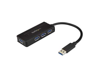 StarTech.com ST4300MINI interface hub USB 3.2 Gen 1 (3.1 Gen 1) Type-A 5000 Mbit/s Sort