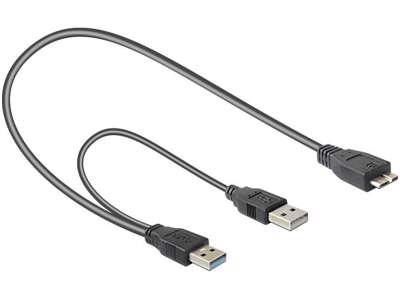 DeLOCK 82909 USB-kabel USB 3.2 Gen 1 (3.1 Gen 1) 0,2 m USB A Micro-USB B Grå