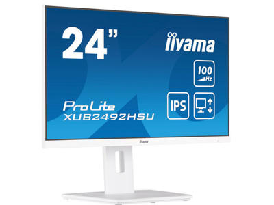 iiyama XUB2492HSU-W6 computerskærm 60,5 cm (23.8") 1920 x 1080 pixel Fuld HD LED Hvid