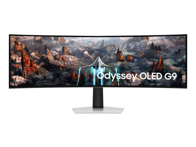 Samsung G93SC computerskærm 124,5 cm (49") 5120 x 1440 pixel Dual QHD OLED Sølv