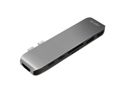 LogiLink UA0302 dockingstation USB 3.2 Gen 1 (3.1 Gen 1) Type-C Aluminium, Sort