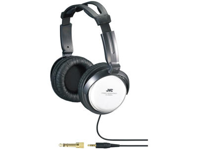 JVC HA-RX500-E Hovedtelefoner Ledningsført Headset Musik Sort, Hvid