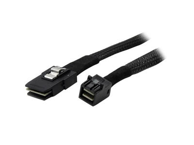 StarTech.com SAS87431M Serial Attached SCSI (SAS)-kabel 1 m Sort