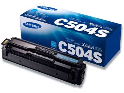 Toner, CLT-C504S, Cyan-blå, 1.800 sider, Samsung 504S