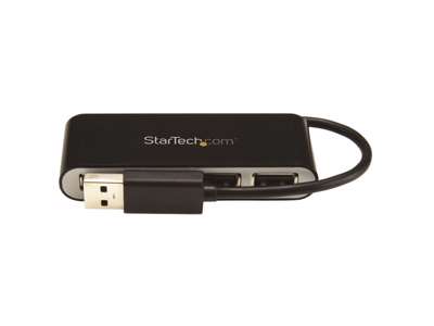 StarTech.com ST4200MINI2 interface hub USB 2.0 480 Mbit/s Sort, Sølv