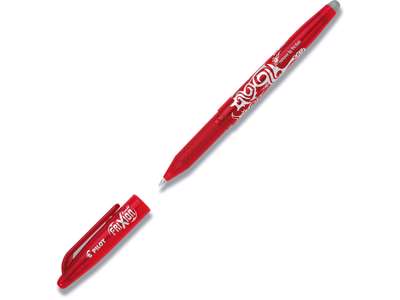 Rollerball gelpen, 0.7 mm, 0.35 mm, Rød, Pilot FriXion Ball BL-FR7-R