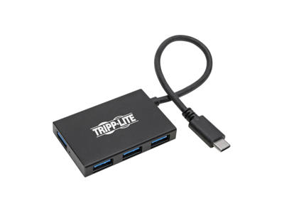 Tripp Lite U460-004-4A-AL interface hub USB 3.2 Gen 1 (3.1 Gen 1) Type-C 5000 Mbit/s Sort