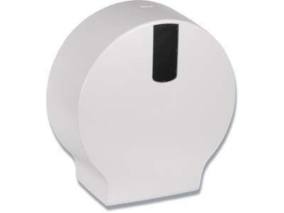 Toiletpapirdispenser, Til midi jumboruller, Udvendig oprulning, Hvid, Abena Classic Recycled Midi