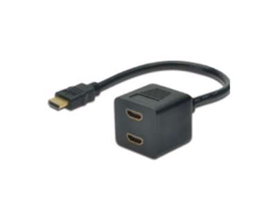 Microconnect MONJK8 HDMI-kabel 0,2 m HDMI Type A (Standard) 2 x HDMI Type A (Standard) Sort