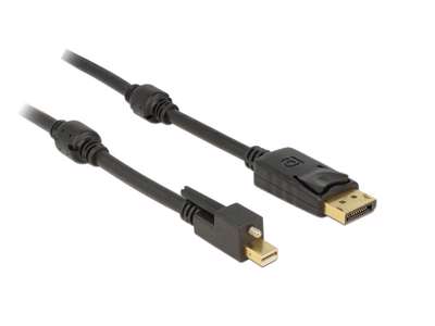 DeLOCK 83721 DisplayPort kabel 1 m Mini DisplayPort Sort