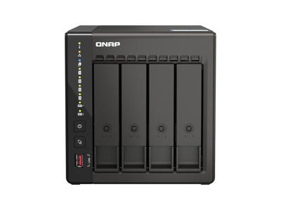 QNAP TS-453E-8G NAS Tower Intel® Celeron® J6412 8 GB 8 TB HDD QNAP Turbo System Sort