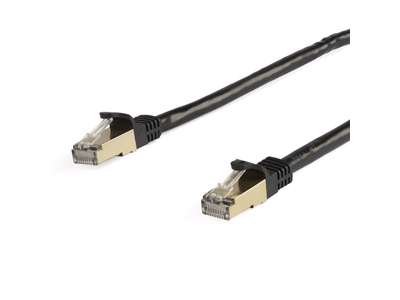 StarTech.com 6ASPAT5MBK netværkskabel Sort 5 m Cat6a S/UTP (STP)