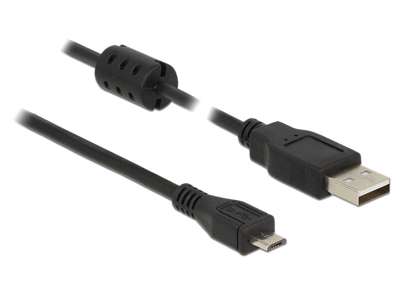 DeLOCK 84900 USB-kabel USB 2.0 0,5 m USB A Micro-USB B Sort