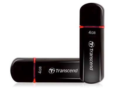 Transcend JetFlash 600 USB-nøgle 4 GB USB Type-A 2.0 Sort