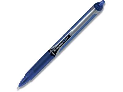 Rollerball pen, 0.7 mm, 0.35 mm, Blå, Pilot Hi-Tecpoint V7 RT Medium BX-V7RT-L