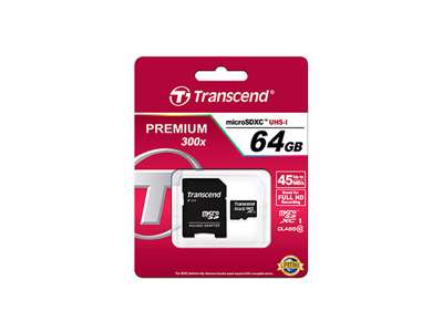 Transcend TS64GUSDXC10 hukommelseskort 64 GB MicroSDXC NAND Klasse 10