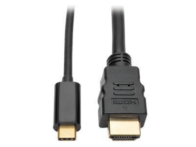 Tripp Lite U444-003-H videokabel adapter 0,9 m USB Type-C HDMI Sort