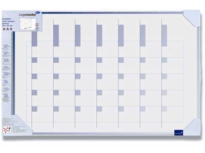 Planlægningstavle, Whiteboard, Multiplanner, Til 5-7 navne, dage eller opgaver, Legamaster 4905