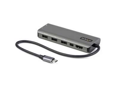 StarTech.com DKT31CMDPHPD dockingstation Ledningsført USB 3.2 Gen 1 (3.1 Gen 1) Type-C Sort, Sølv