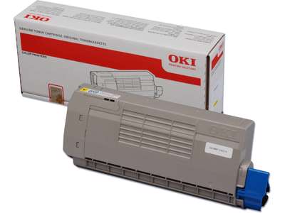 Toner, C710-C711, Yellow-gul, 11.500 sider, OKI 44318605