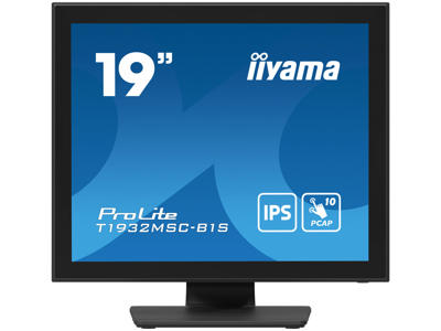 iiyama ProLite T1932MSC-B1S computerskærm 48,3 cm (19") 1280 x 1024 pixel Fuld HD LED Berøringsskærm Bordplade Sort